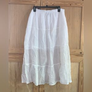Old College Inn Aline modest white skirt size L 12/14